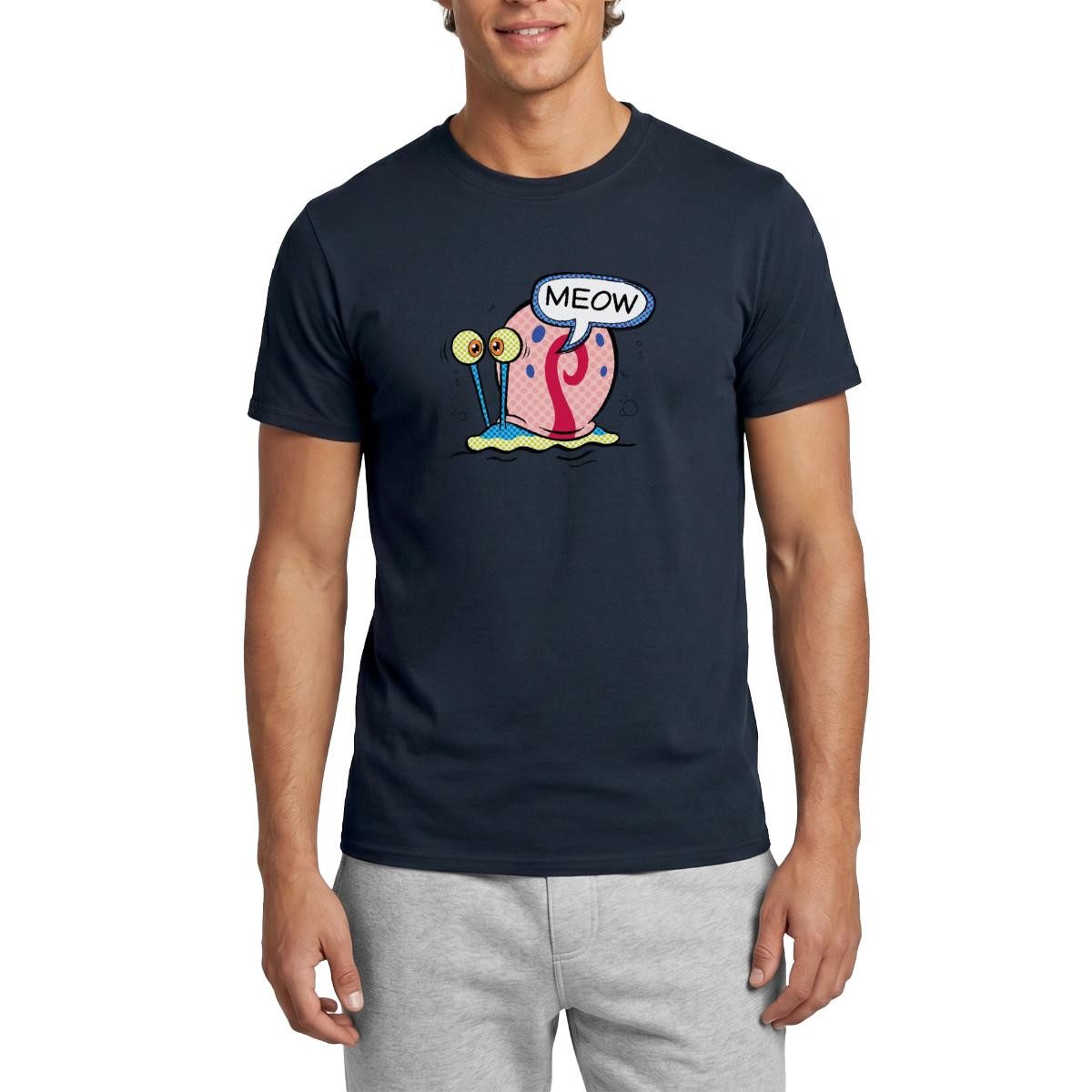 T-Shirt SpongeBob Schwammkopf Gary Die Schnecke Männer T-Shirt