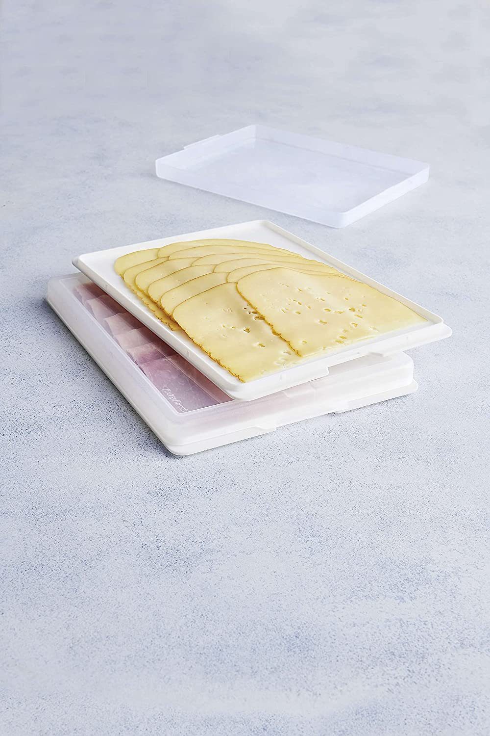 Betty Bossi Frischhaltedose Frischhalte-Boxen 2er-Set, Kunststoff, (2-tlg), für Aufschnitt