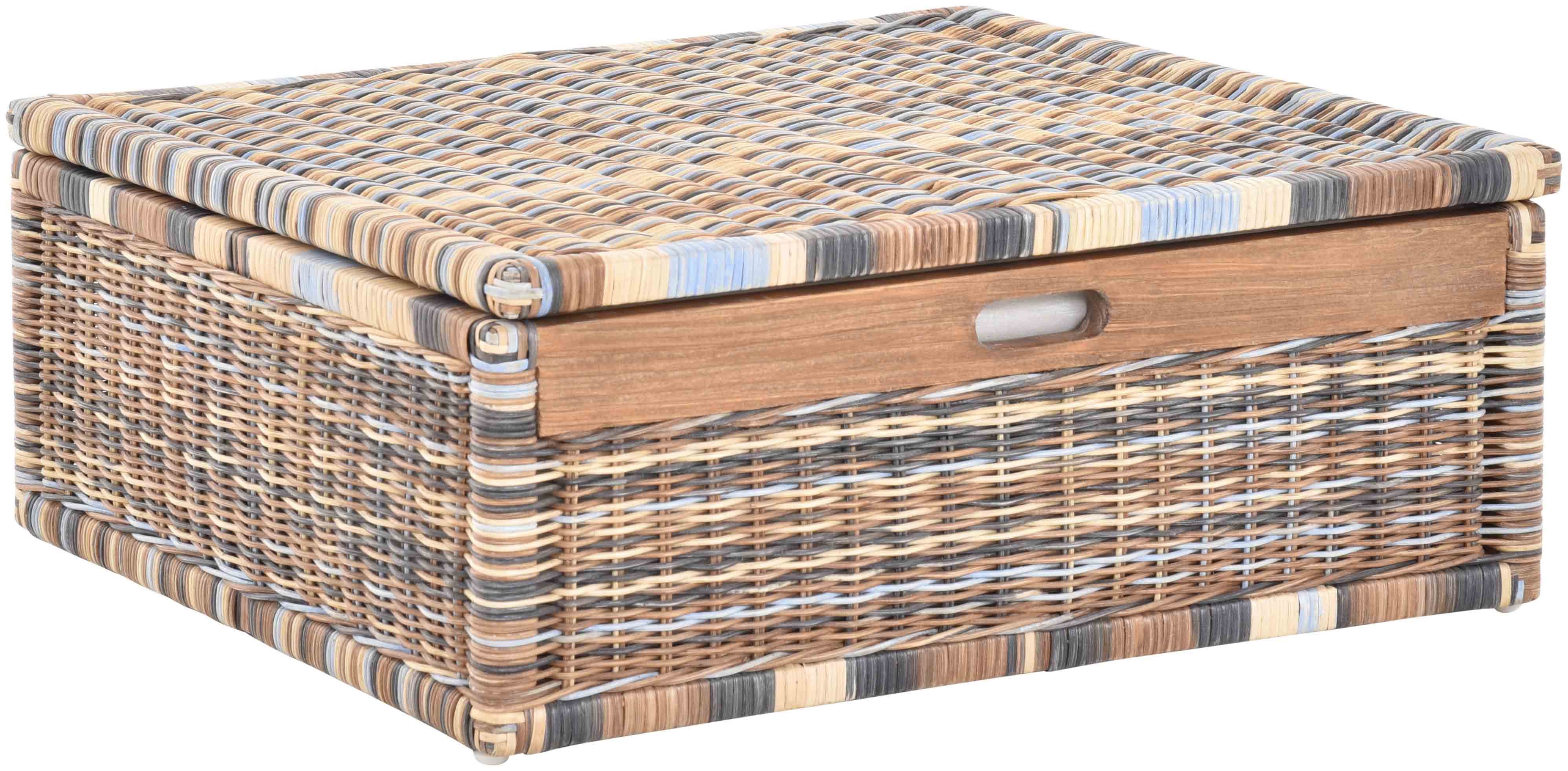 Krines Home Aufbewahrungskorb Großer Unterbett Schub aus Rattan 64x58x25cm günstig online kaufen