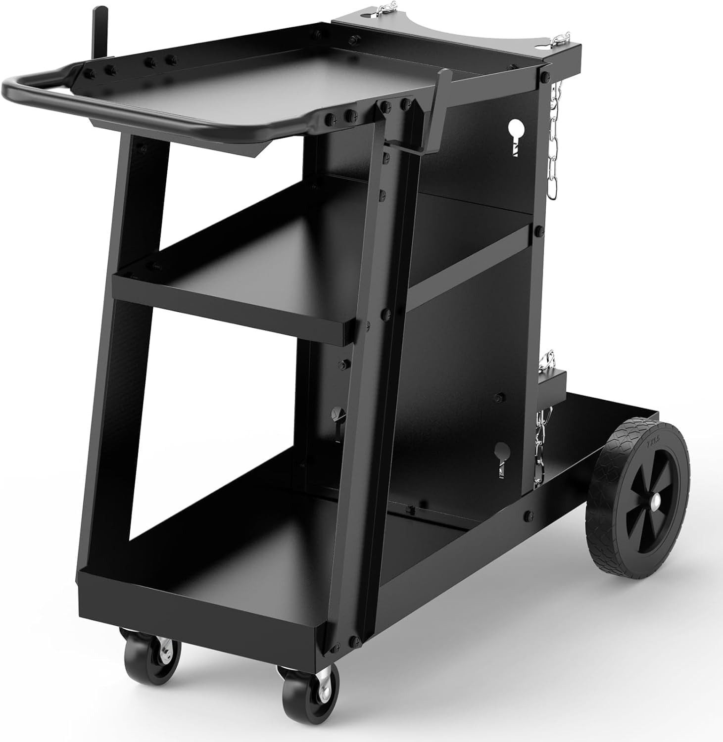 Werkthor Werkstattwagen WERKTHOR Schweißwagen 80 kg Tragkraft mit 3 Ebenen, Basic, Bis 80 kg
