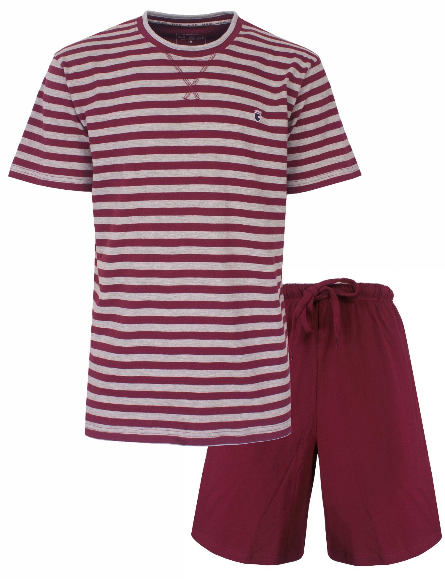 M.E.Q. Shorty Herren Pyjama kurz (2 tlg) Modisches Design