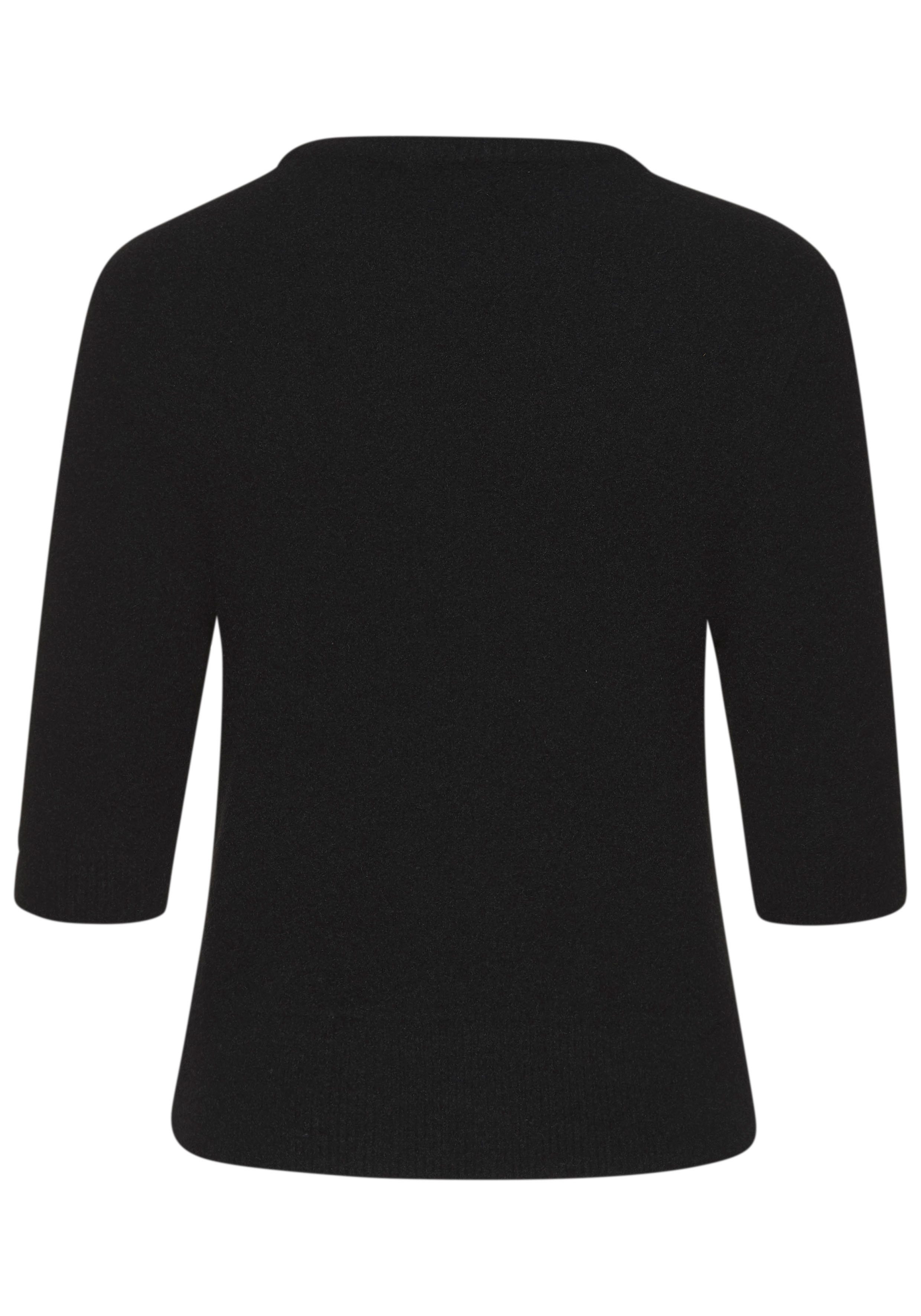 LASCANA Kurzarmpullover, flauschiger Strickpullover, figurnaher Schnitt