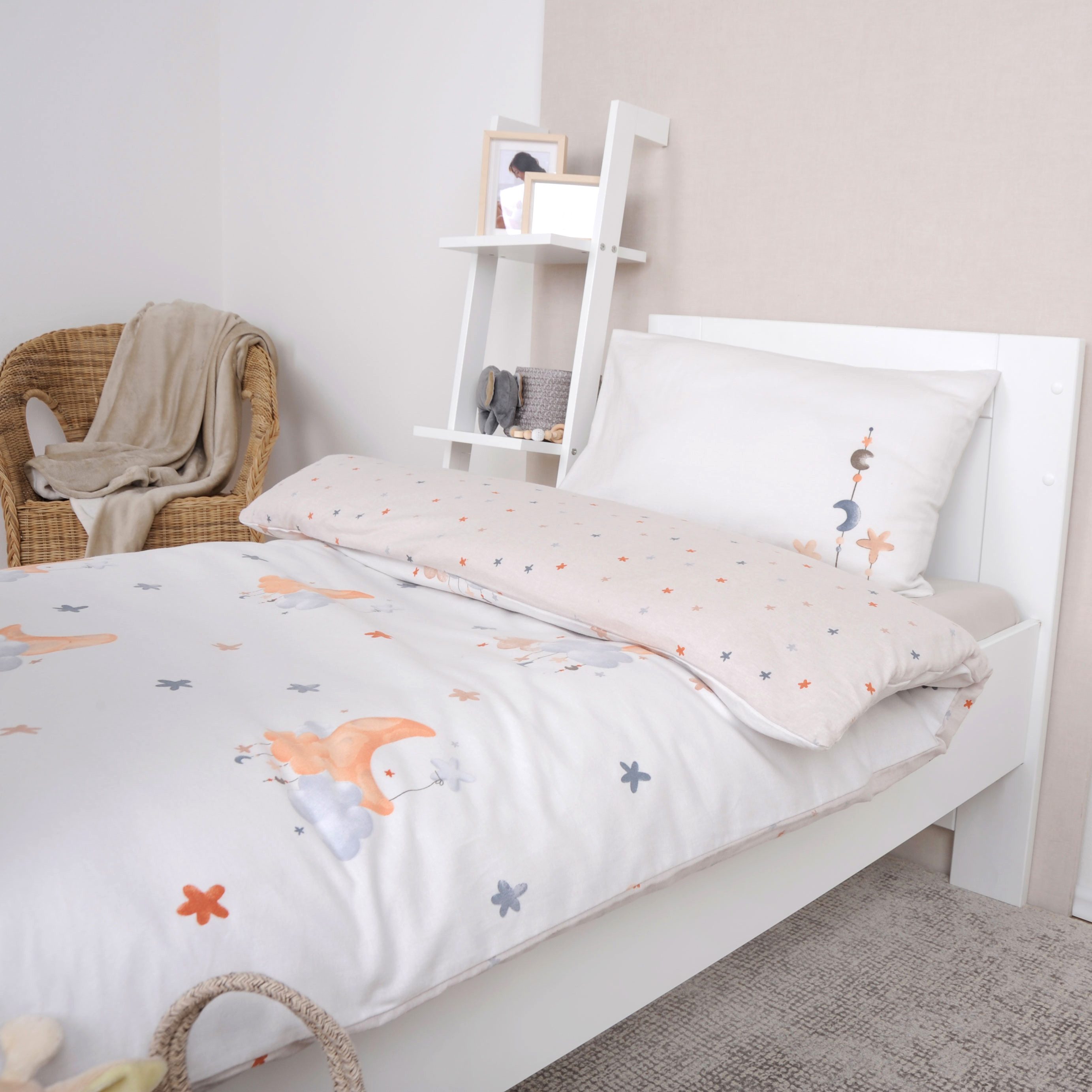 Baby Best Babybettwäsche BabyBest Moon and Stars, Flanell, 2 teilig