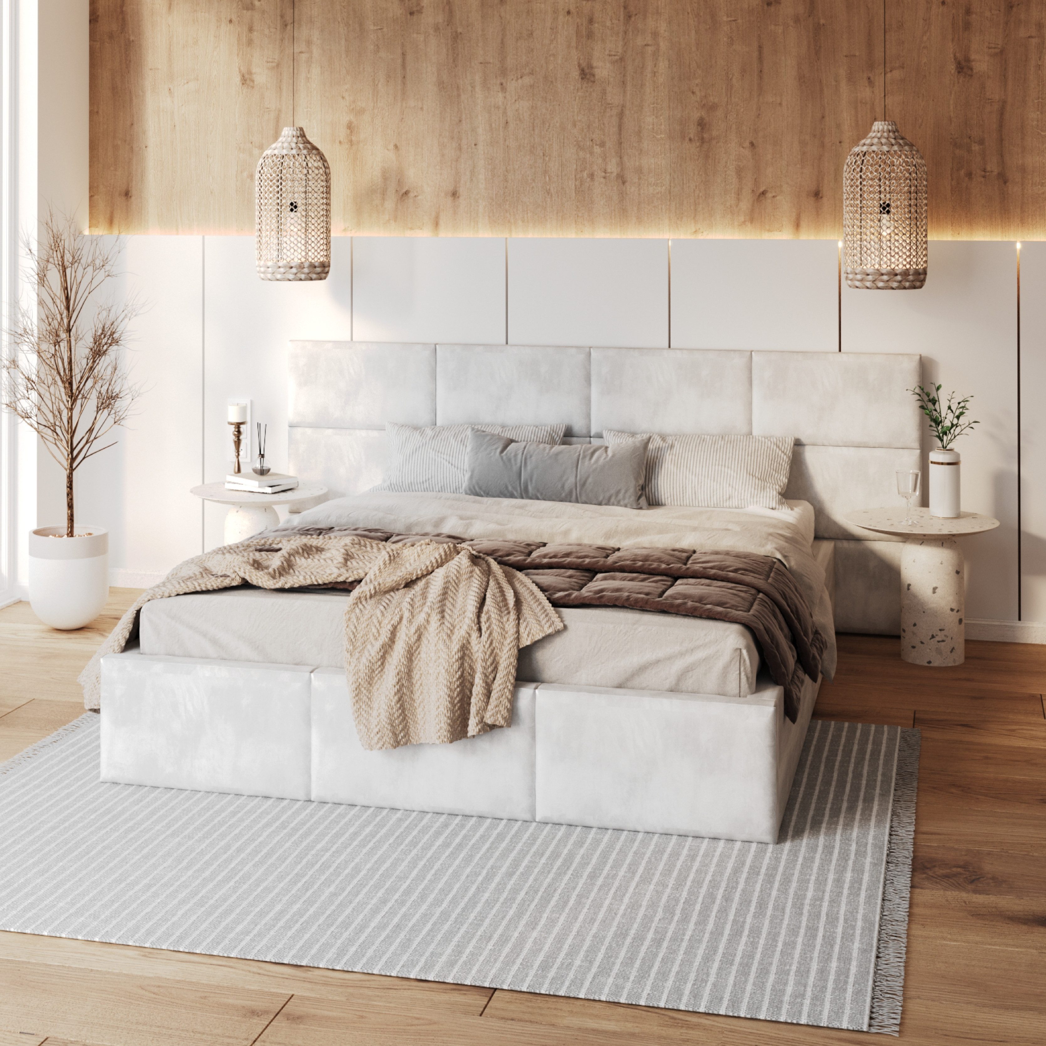 FDM Polsterbett DORIS Bettgestell 90x200, 120x200, 140x200, 160x200, 180x20 günstig online kaufen