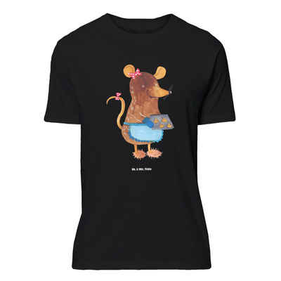 Mr. & Mrs. Panda T-Shirt Maus Kekse - Schwarz - Geschenk, Plätzchen, Frauen, Sprüche, Shirt, H (1-tlg)