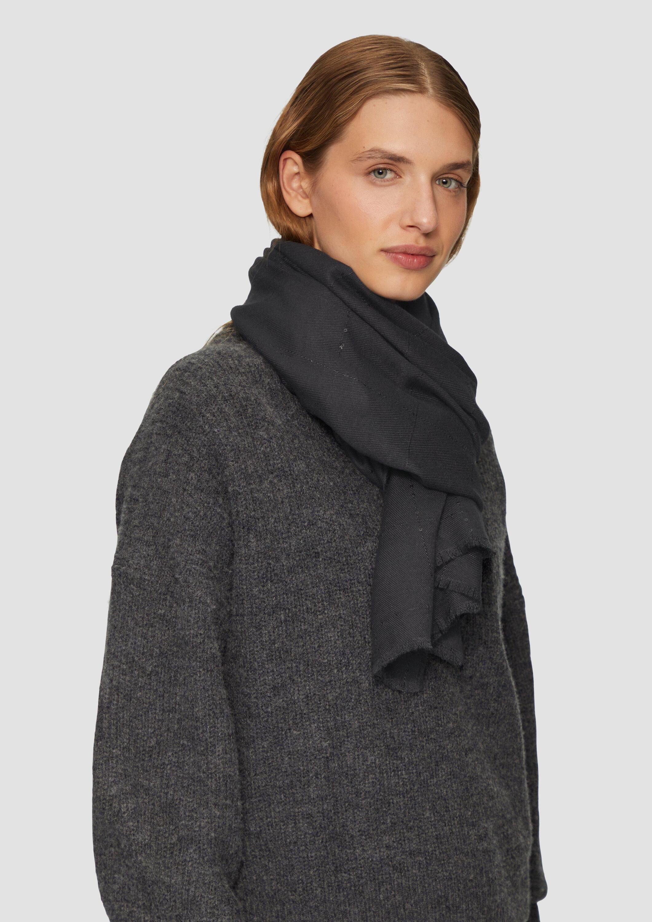 s.Oliver Schal Tuch, Viskosemix-Tuch mit Pailletten günstig online kaufen