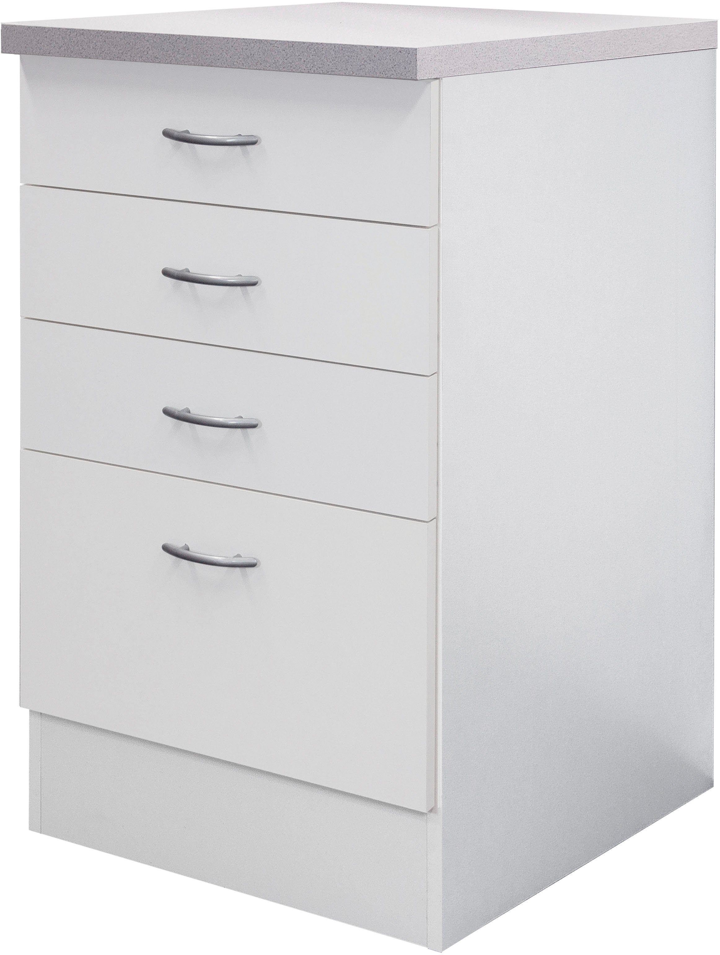 x T) mit x x 50 Unterschrank H Schubkästen praktischen 60 cm, Flex-Well 85/86 Wito x (B