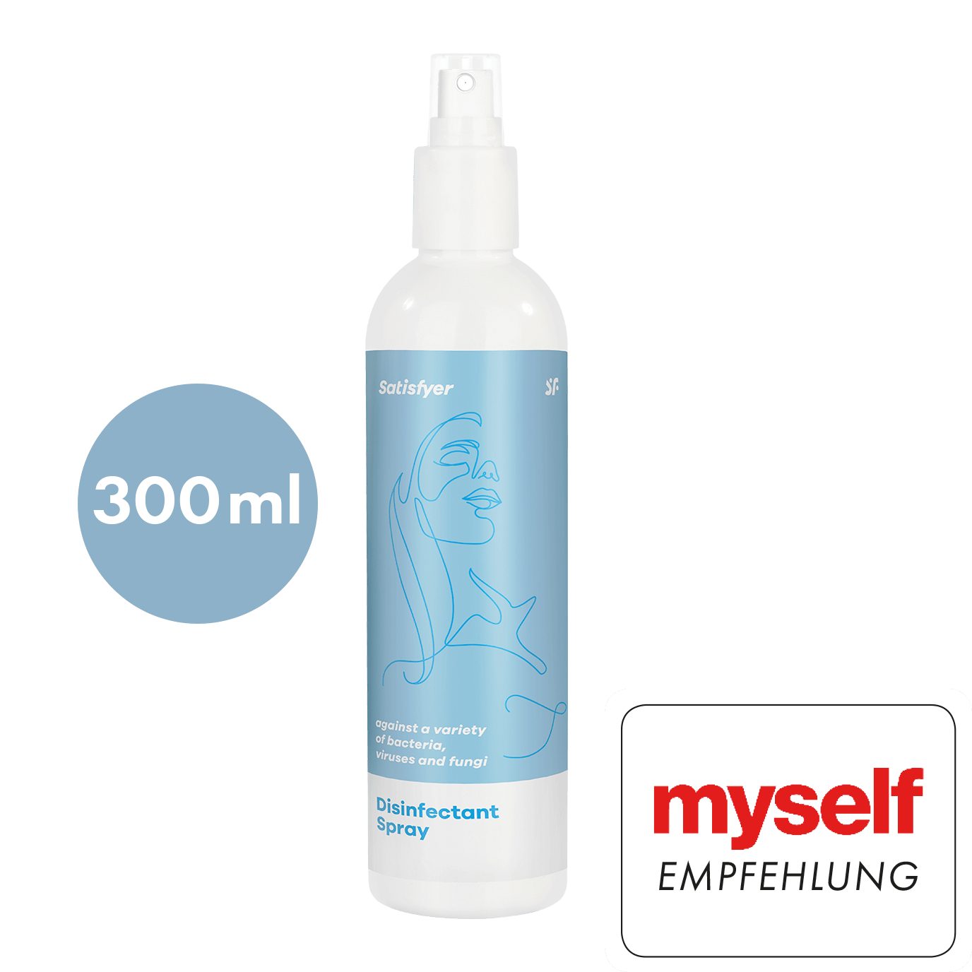 Satisfyer Gleitgel Satisfyer Women Desinfektions-Spray (300 - 0-tlg. ml) Rezeptur, alkoholfreie