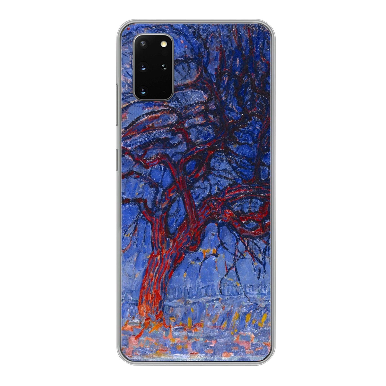 MuchoWow Handyhülle für Samsung Galaxy S20 Plus Roter Baum - Piet Mondrian, Phone Case, Silikon, Schutzhülle Dünn