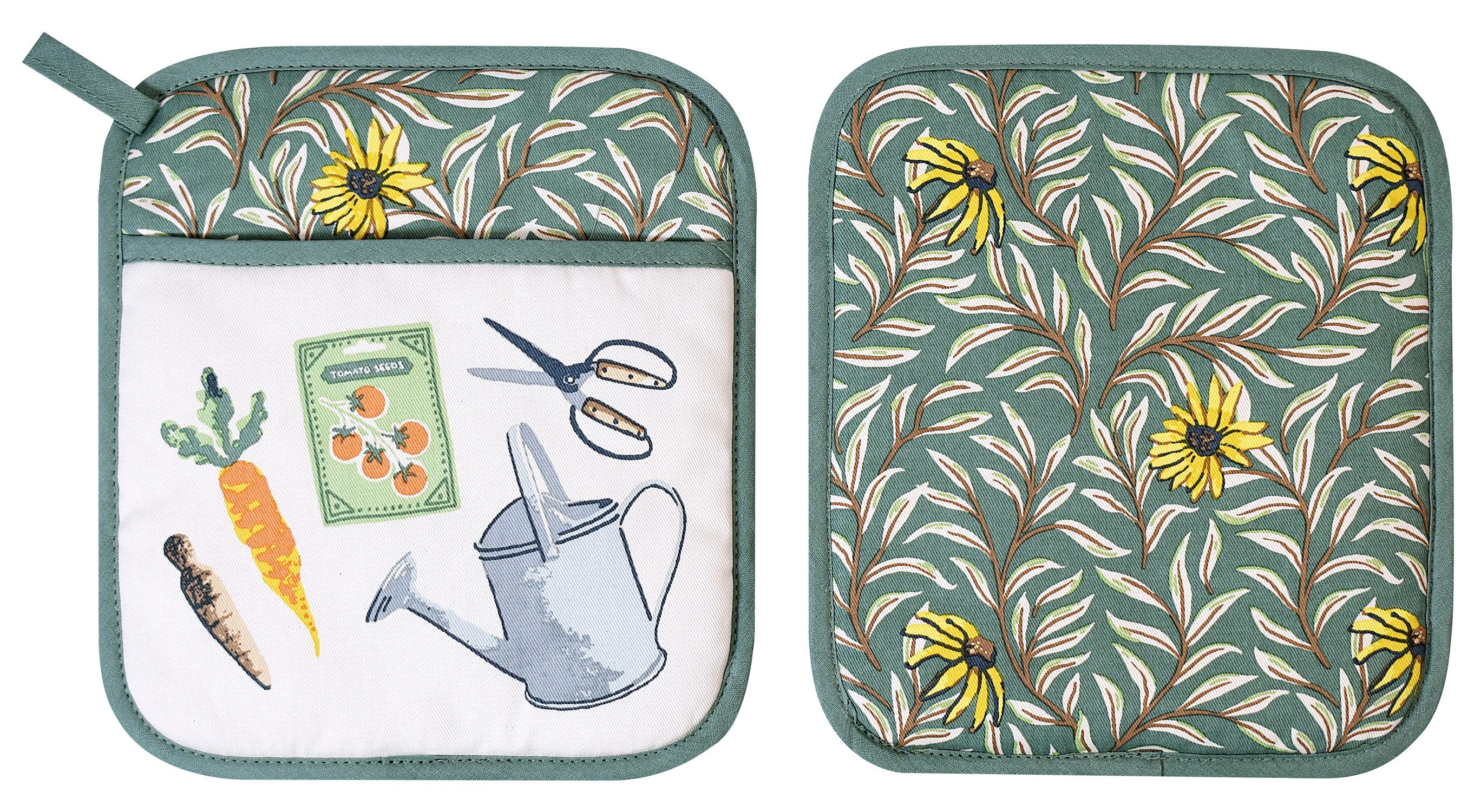 Ulster Weavers Topflappen Time to Grow, (1-tlg., 1-teilig), 1x Topflappen hitzebeständig wattiert Pfannen Untersetzer ca.21x21cm