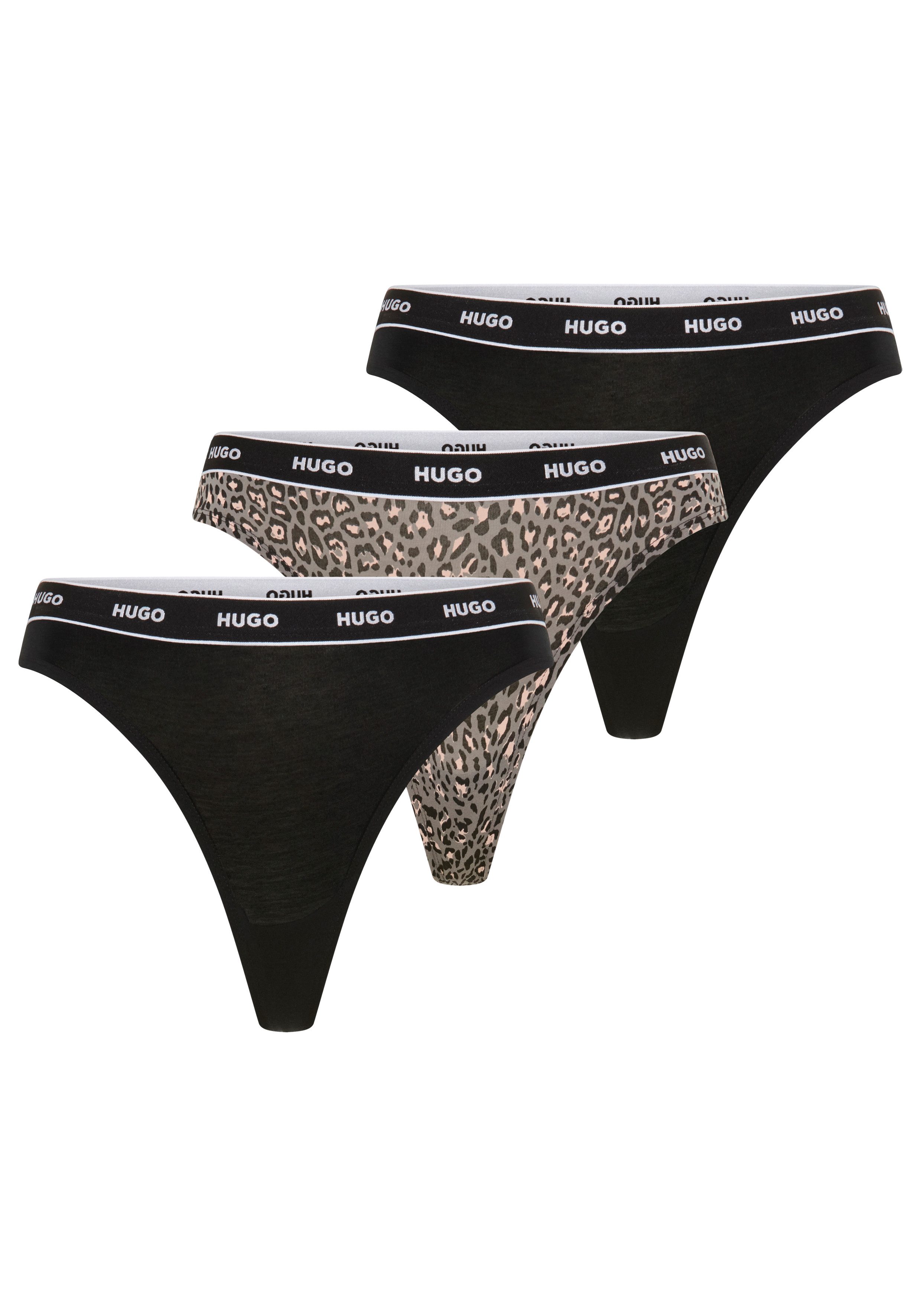 HUGO String TRIPLET THONG DESIGN (3-St) wiederholendes Logo am Bund – Bild 2 von 2