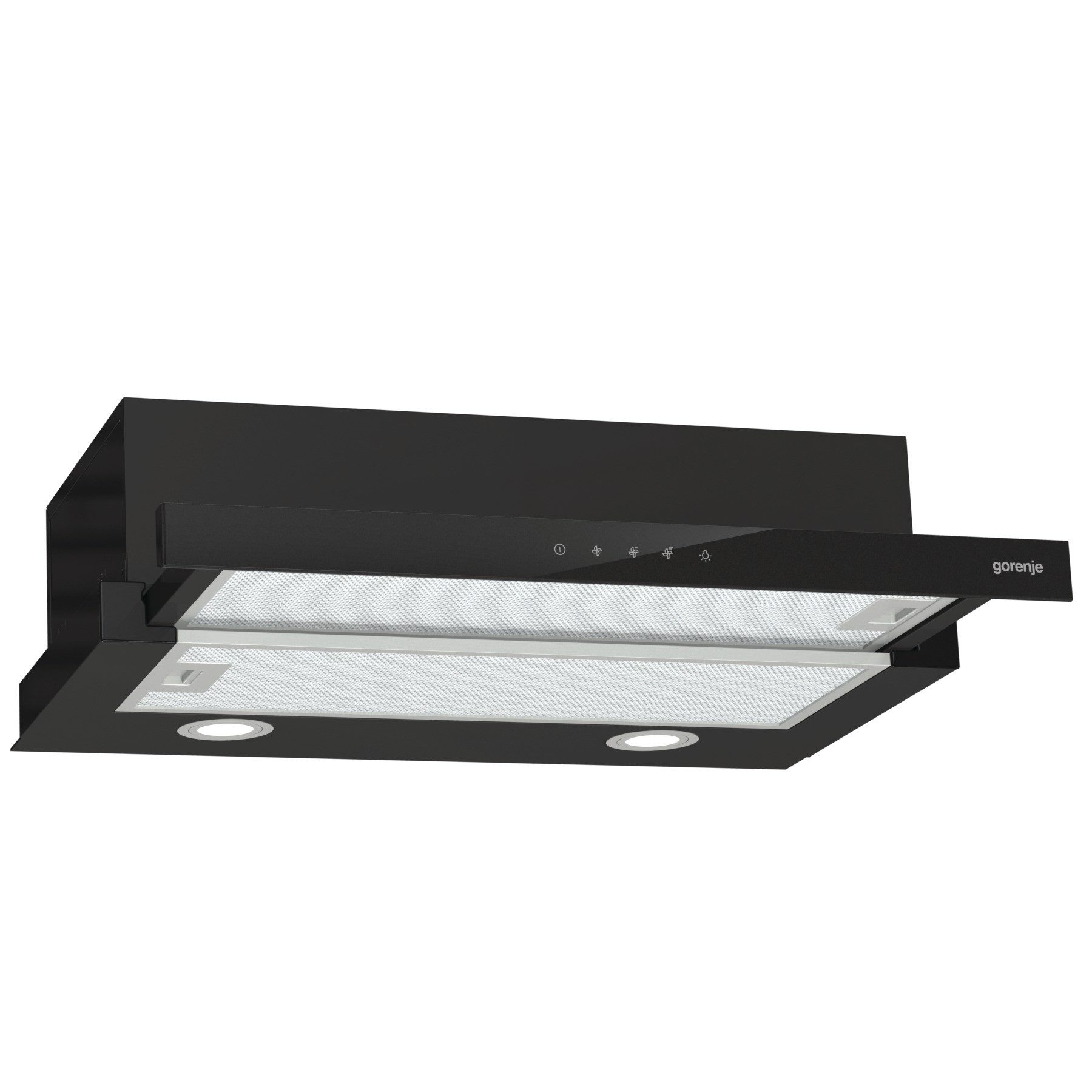 Gorenje Flachschirmhaube TH64E4BG max. Luftleistung 600m³/h