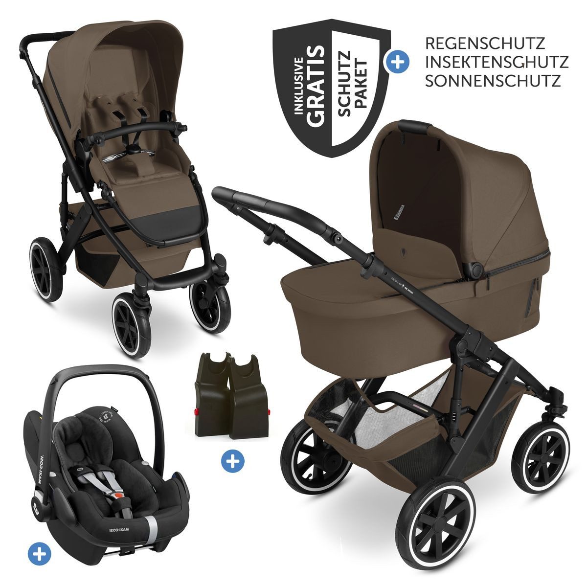 Kombi-Kinderwagen Salsa 5 Air - Dark Beige