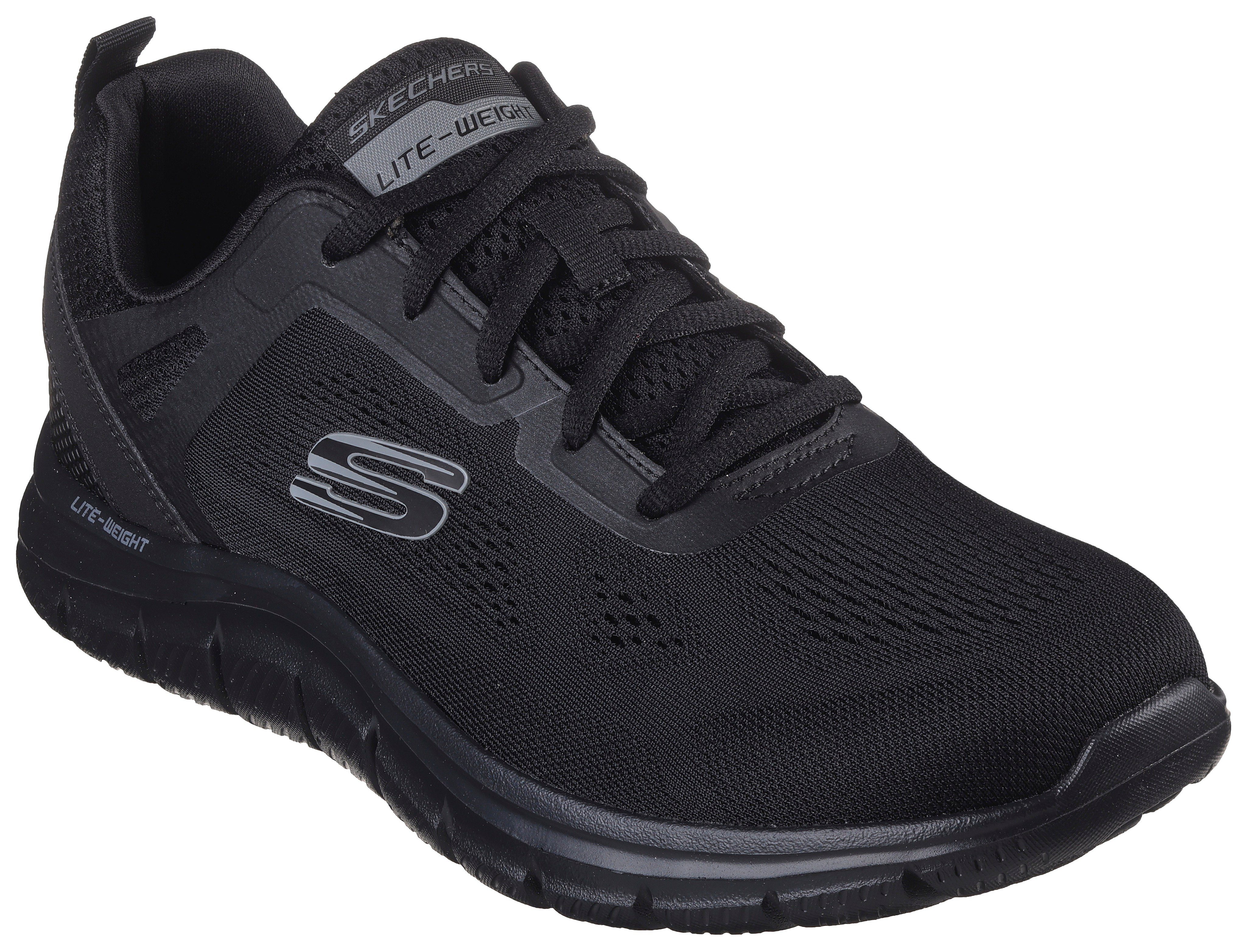 TRACK Laufsohle schwarz mit Sneaker leichter Skechers