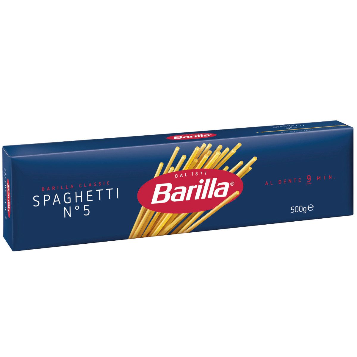 Barilla Nudeln, Barilla Spaghetti Nummer 5 Pasta aus Hartweizen 500g 8er Pack