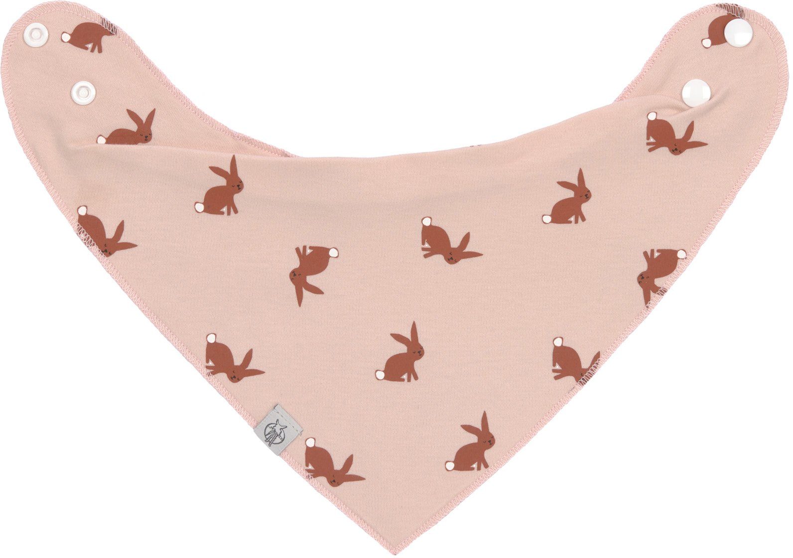 LÄSSIG Dreieckstuch Little Forest, Bandana, Hase, (Set, 2-St), für Babys; PETA-approved vegan