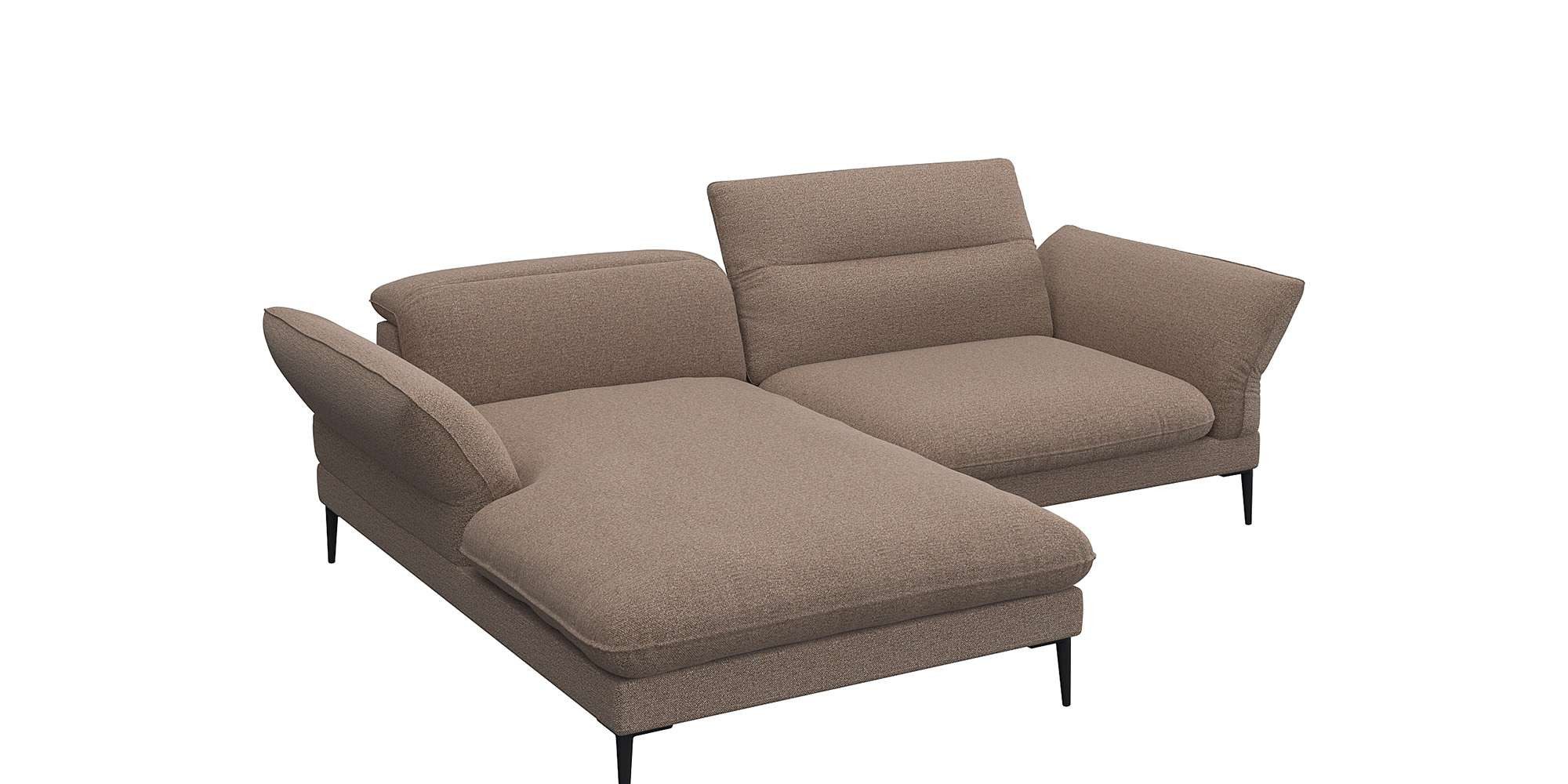 FLEXLUX Ecksofa Salino, Funktionssofa mit Recamiere, günstig online kaufen