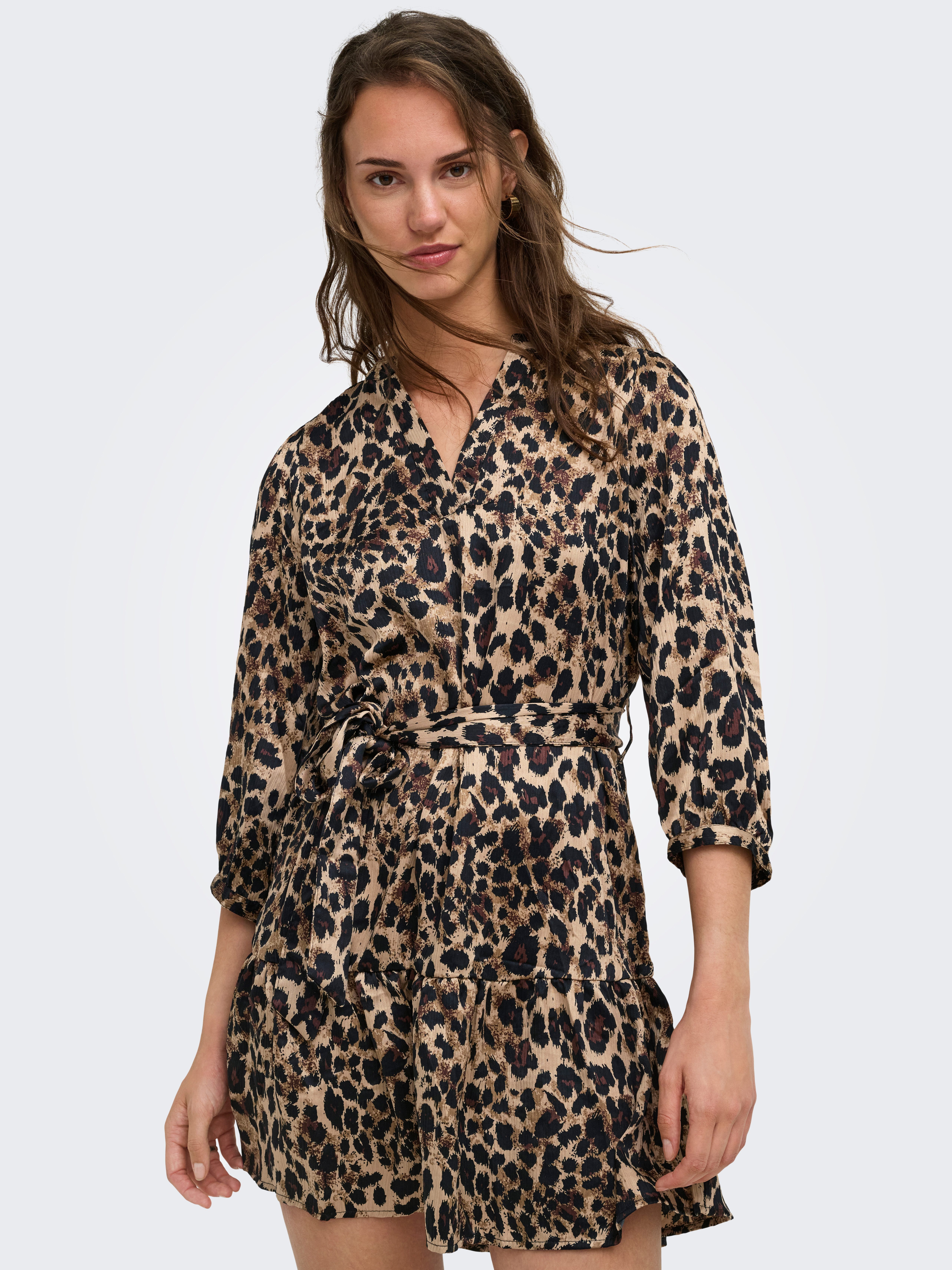 ONLY Tunikakleid ONLALENA 3/4 MINI DRESS WVN Polyester, regular fit