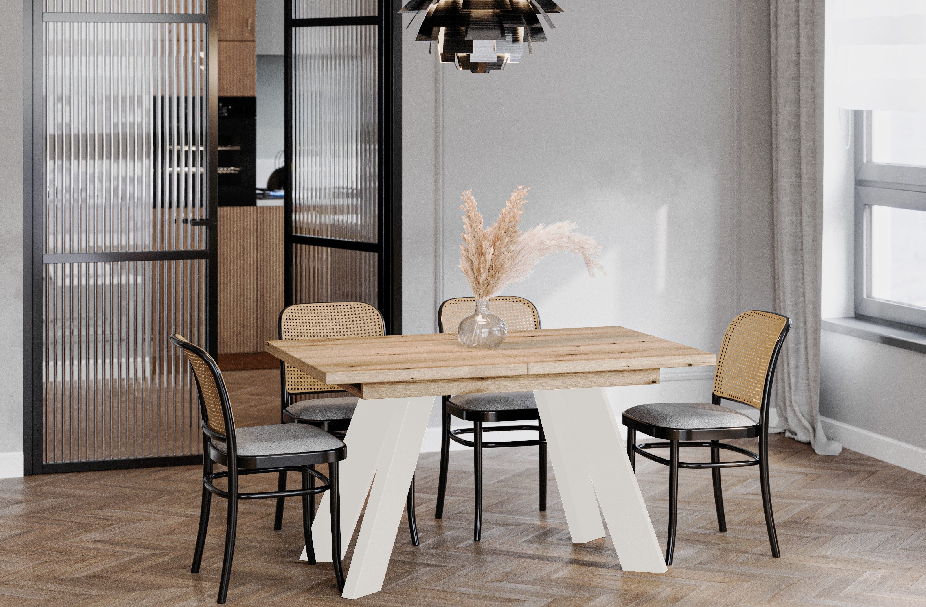Endo-Moebel Esstisch "Coso Kaschmir" 130-210cm ausziehbar, günstig online kaufen
