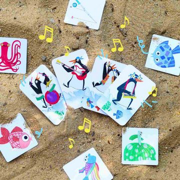 DJECO Spiel, Kartenspiel Rock Band Taktikspiel für Kinder ab 4 Jahren