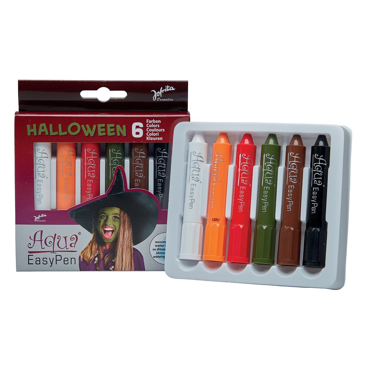 jofrika Schmink-Set Halloween Box Schminkstifte-Set, 6 wasserlösliche Цвета(ов)