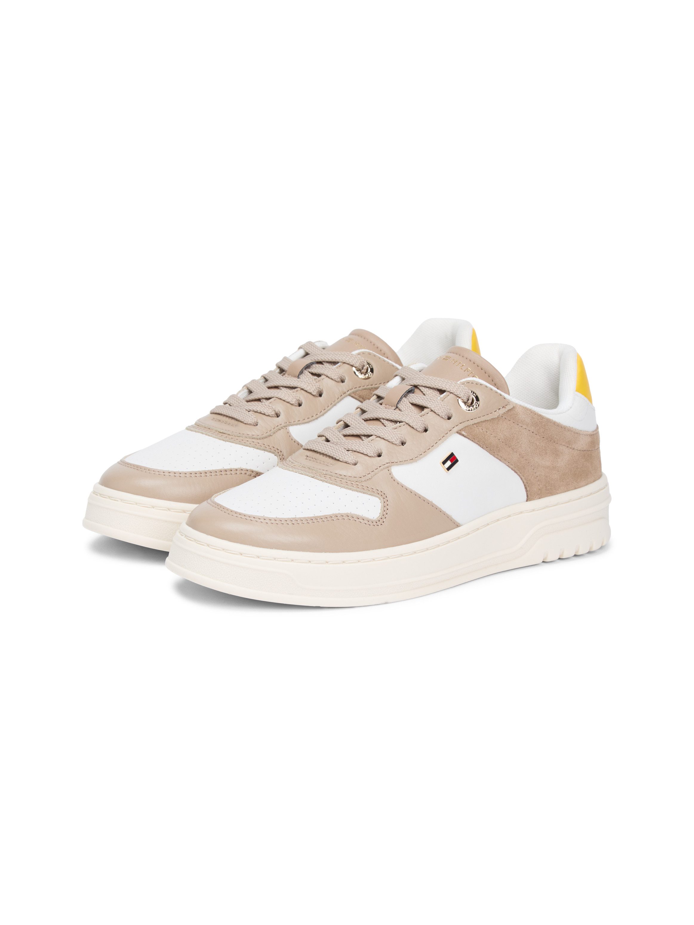 Tommy Hilfiger TH SPORTY CUPSOLE TUMBLED LTR Plateausneaker, Freizeitschuh, günstig online kaufen