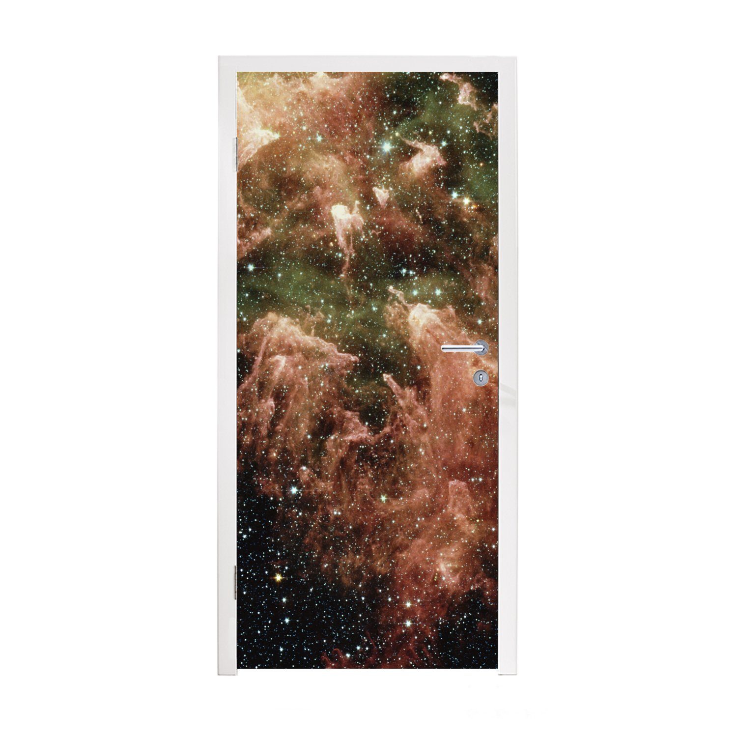 MuchoWow Türtapete Südlicher Teil des Carina-Nebels, Matt, bedruckt, (1 St), Fototapete für Tür, Türaufkleber, 75x205 cm