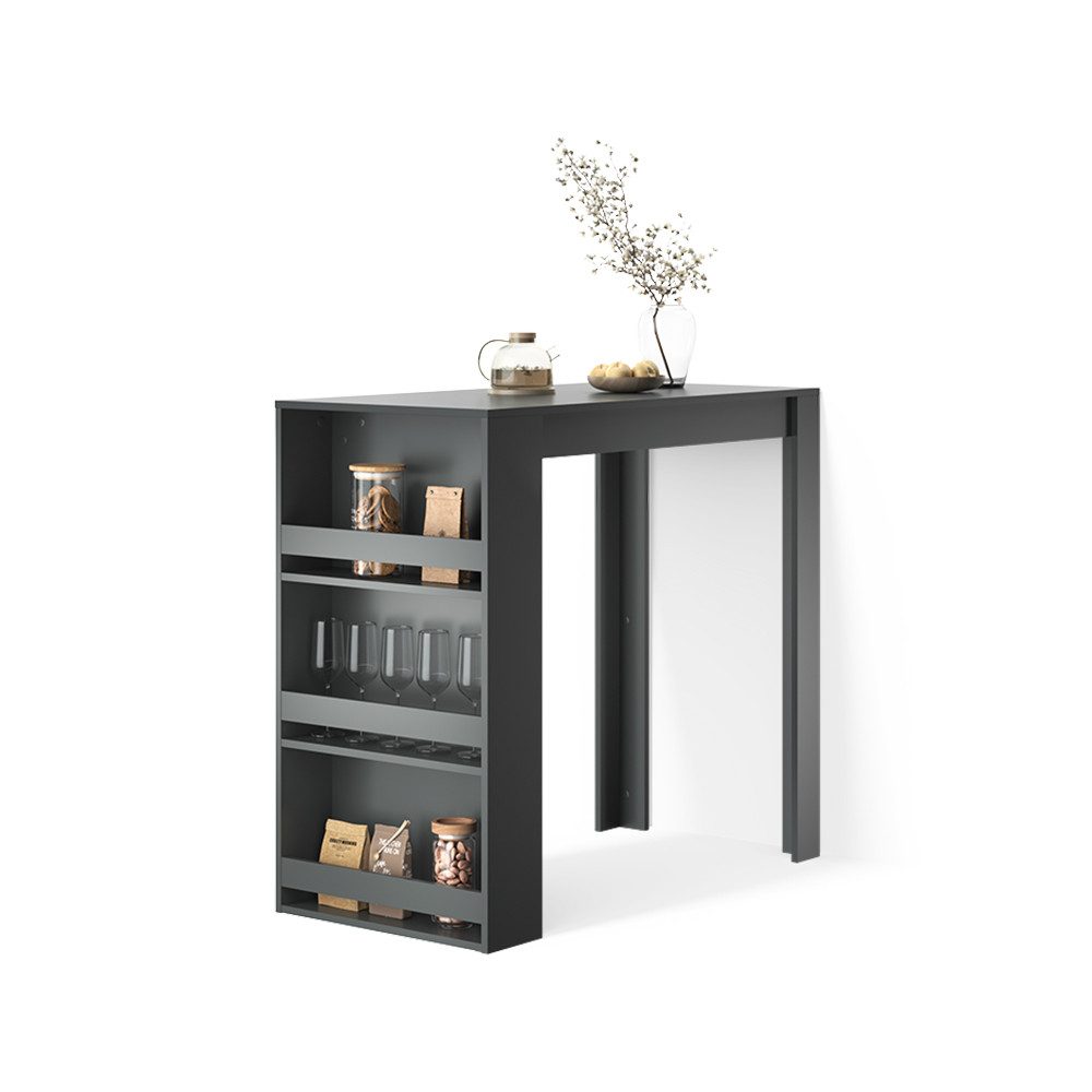 Livinity® Bartisch Regusa, Anthrazit, 57 x 117 cm (1-St)
