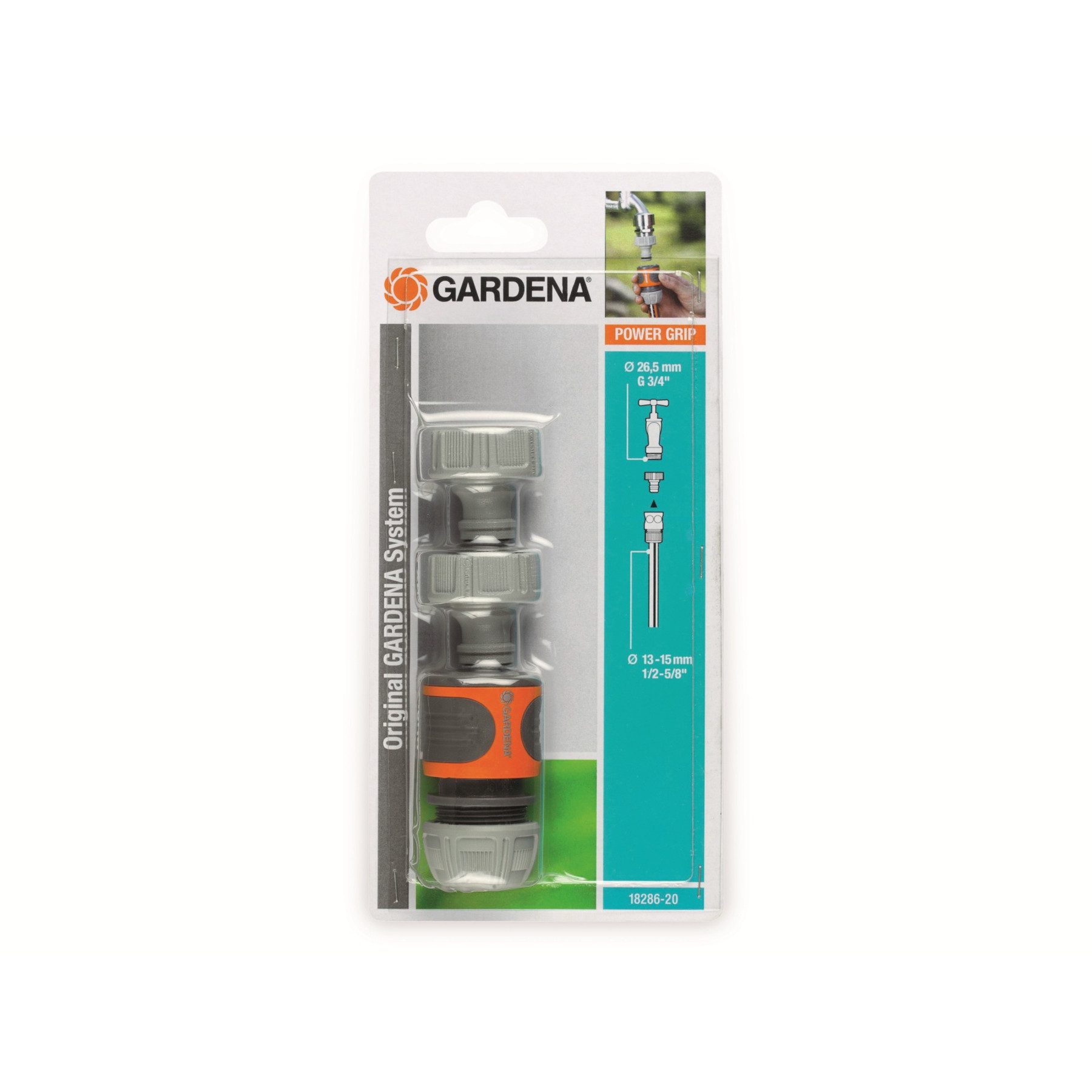 Bewässerungssystem GARDENA Anschluss-Set 18286-20, 3-teilig