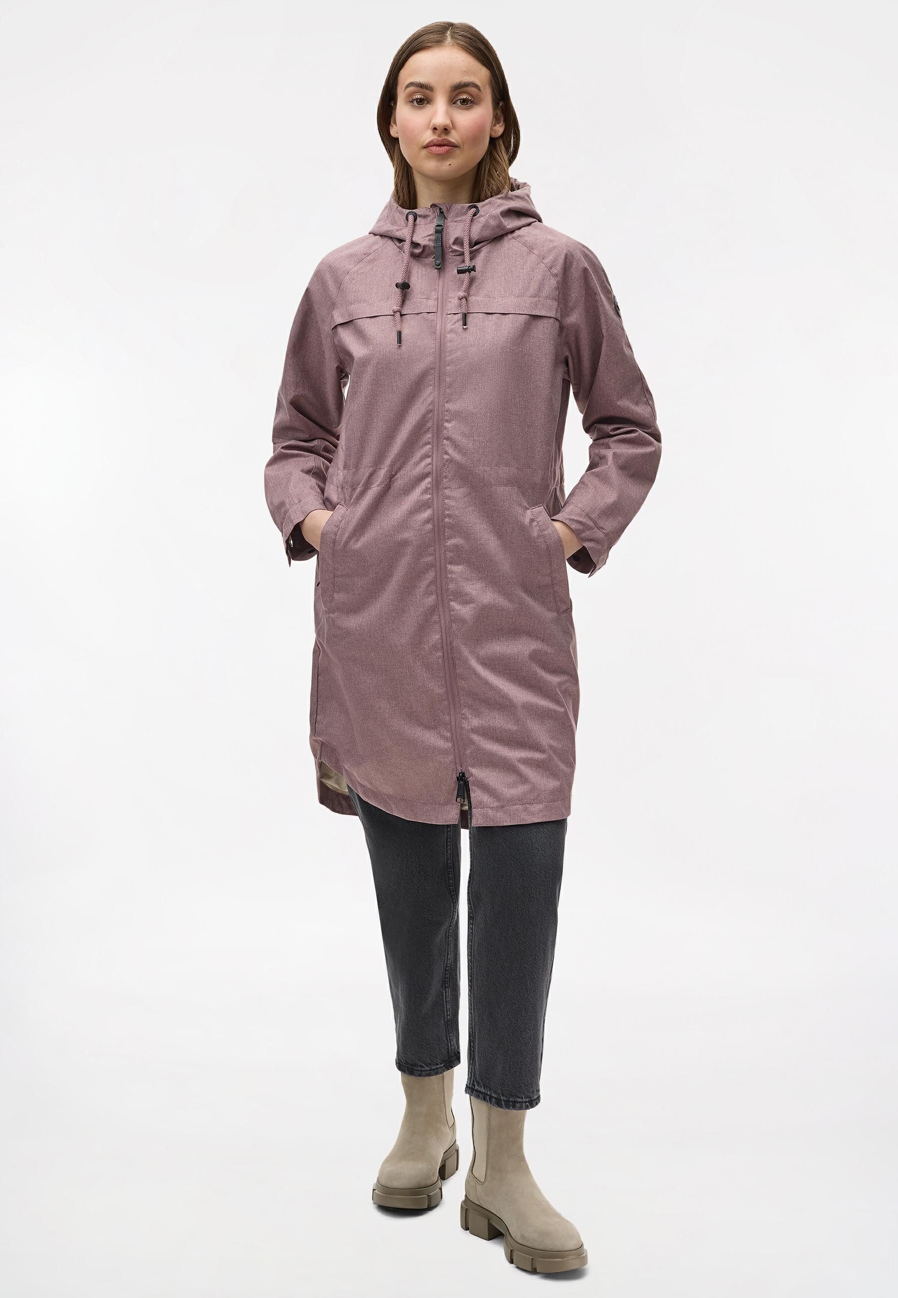 Ragwear Outdoorjacke Belinka Wasserdichte lange und sehr leichte Übergangsjacke