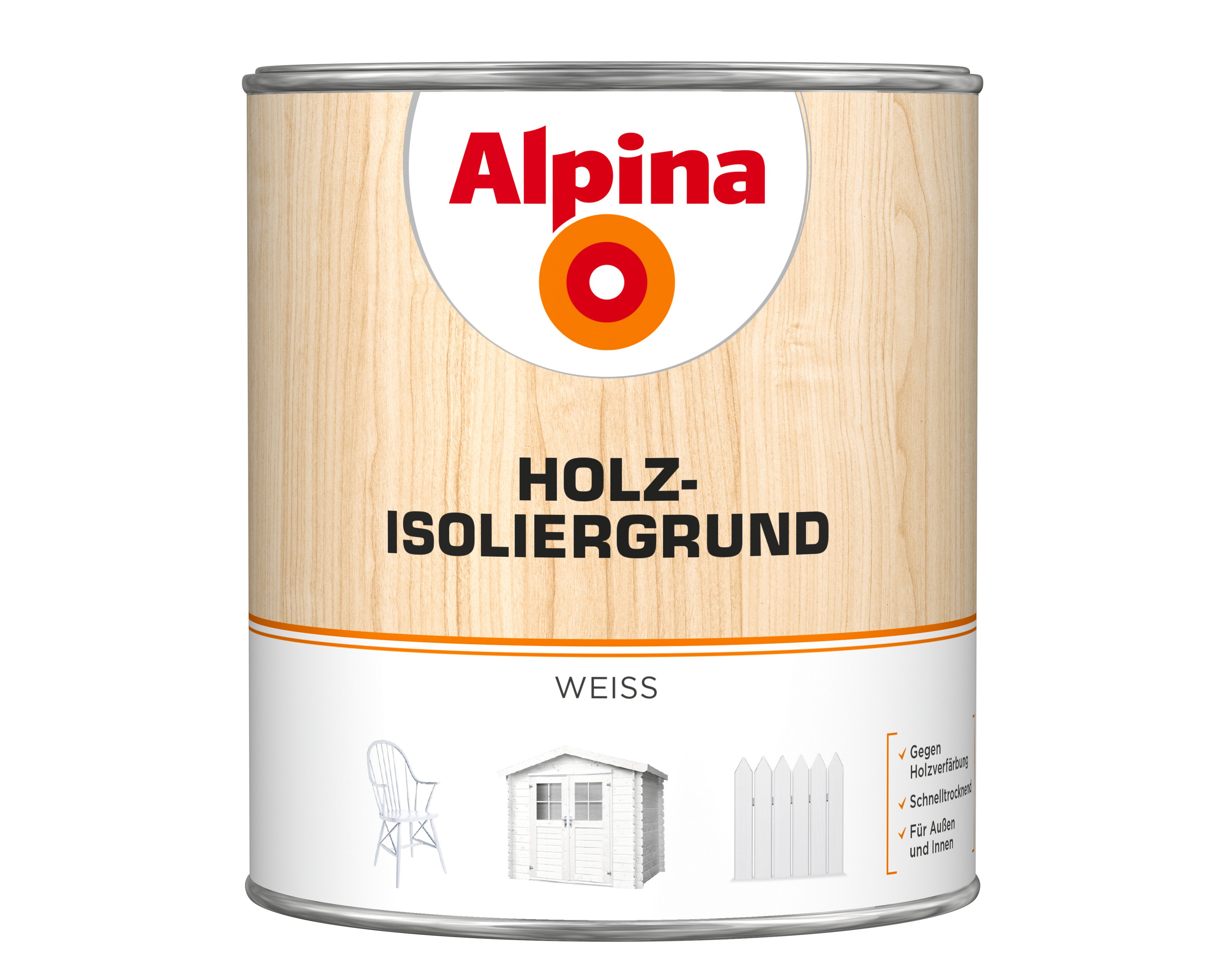 Alpina Grundierfarbe Holz-Isoliergrund weiß