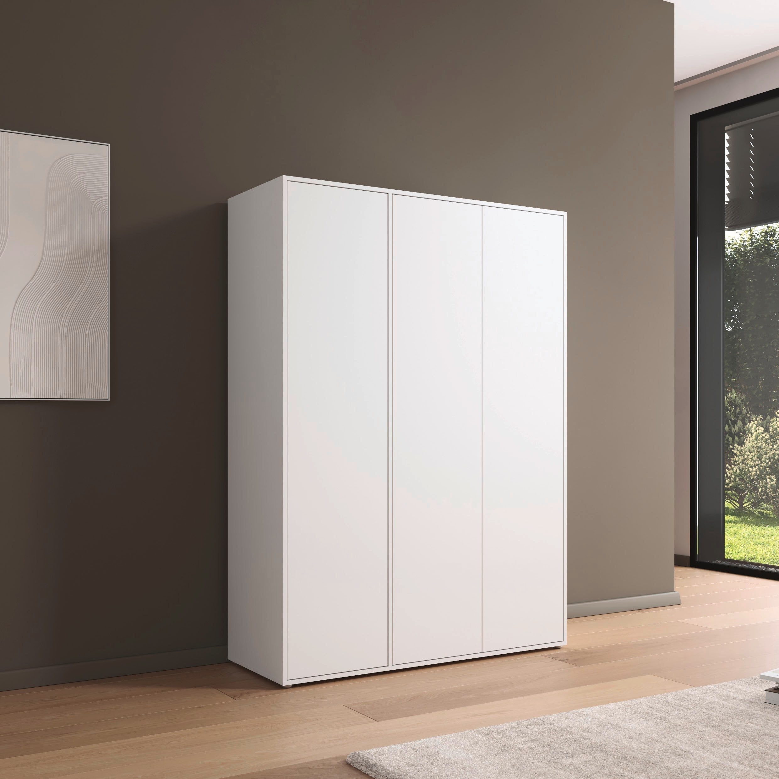 rauch Drehtürenschrank Kleiderschrank Schrank Garderobe Wäscheschrank NABILA viel Stauraum (in 3 verschiedenen Ausstattungen BASIC/CLASSIC/PREMIUM) in 2 Breiten mit Push-to-Open Funktion TOPSELLER MADE IN GERMANY