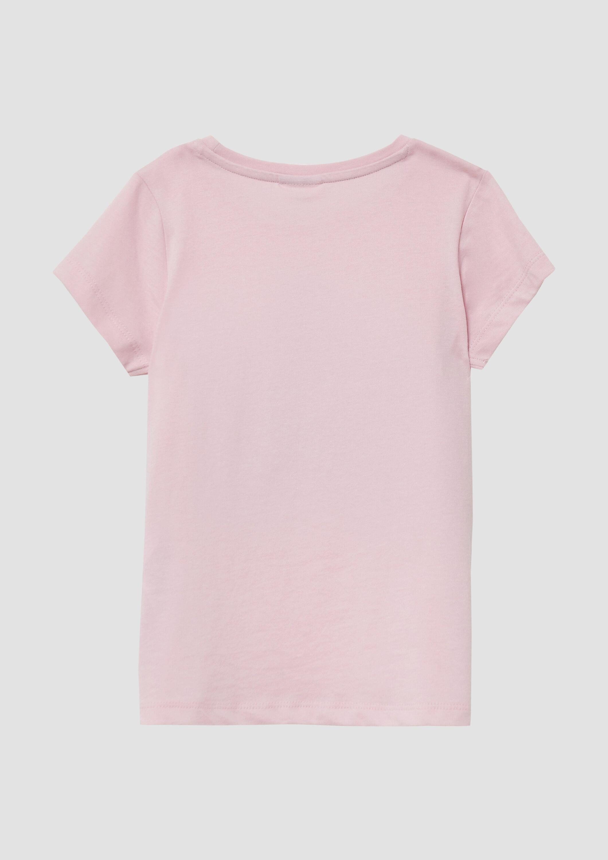 s.Oliver Kurzarmshirt T-Shirt T-Shirt im A-Shape mit Wendepailletten