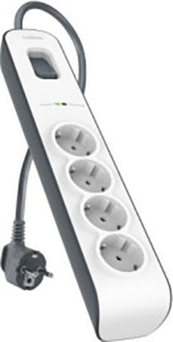 Belkin BSV400vf2M Mehrfachsteckdose (Ein- / Ausschalter, LED-Statusanzeige, Kabellänge 2 m)