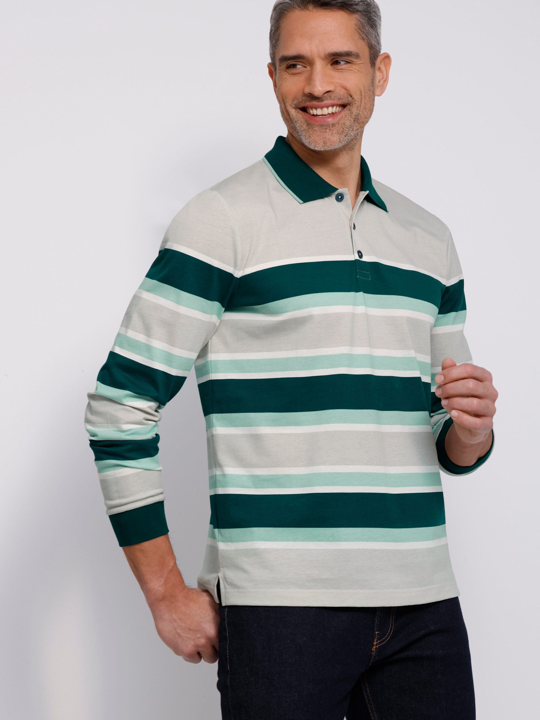 T-Shirt Langarm-Poloshirt Langarm