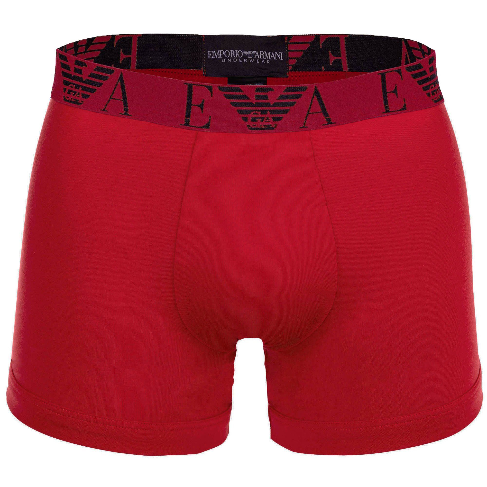 Emporio Armani Boxer Herren Boxershort 3er Pack Baumwolle BOLD MONOGRAM (Packung, 3er Pack)