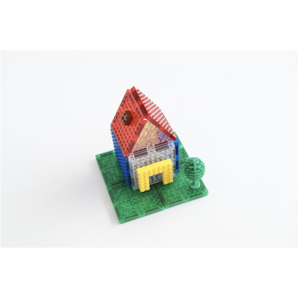 Cleverclixx Cleverclixx Brick Tiles Pack Intense 16 Teile Magnetspielbausteine, langlebiges Magnetspielzeug, robuste Bauweise, erweiterbare Sets