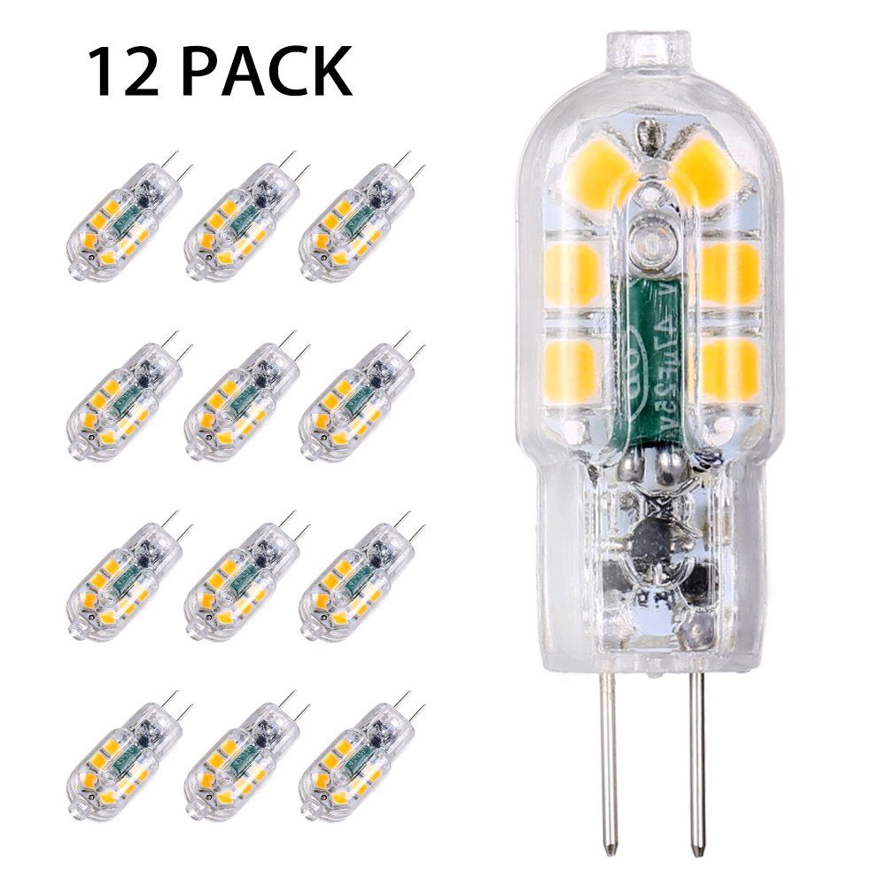 Tidyard LED-Leuchtmittel AC / DC 12 Abstrahlwinkel, G4 V 360 3 St. LED-Glühbirne 12 W °