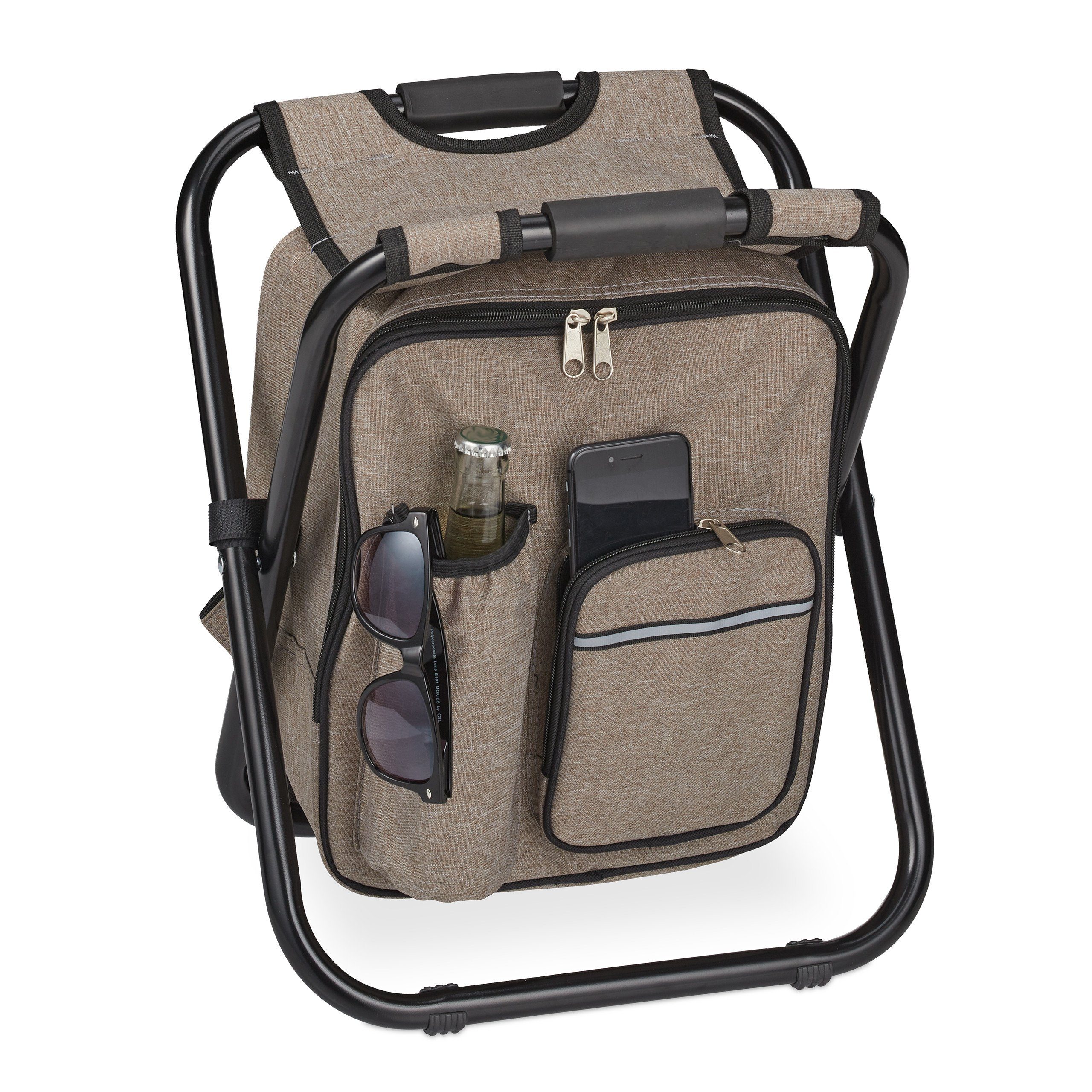 relaxdays Campinghocker Klappbarer Campinghocker mit Tasche günstig online kaufen