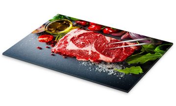 Posterlounge Acrylglasbild Editors Choice, Steakzubereitung, Küche Fotografie