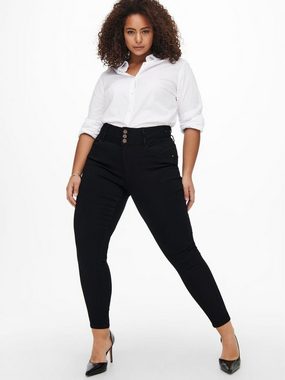 ONLY CARMAKOMA Skinny-fit-Jeans Skinny Stretch Jeans Curvy Plus Size Denim CARANNA Übergröße (1-tlg) 3914 in Schwarz