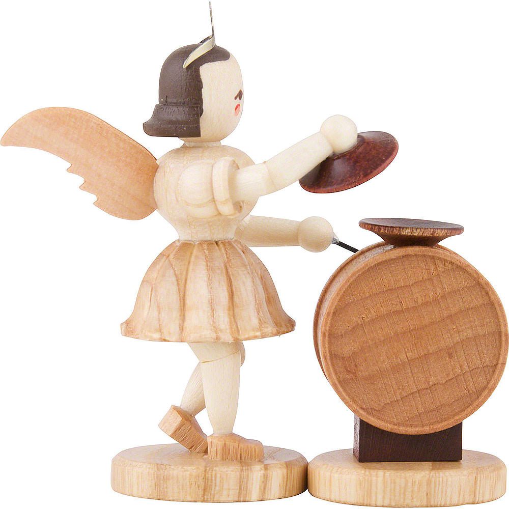 Blank Kunstgewerbe Dekofigur Kurzrockengel mit Beckenpauke, natur (6,6cm) von Blank Kunsthandwerk