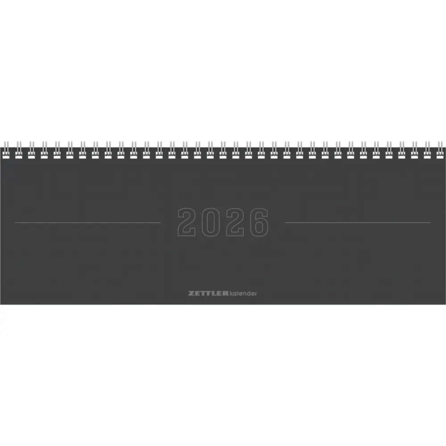 ZETTLER Querkalender Zettler Tisch-Querkalender Papyrus Grau 2026 - Wochenkalender 30 ×...