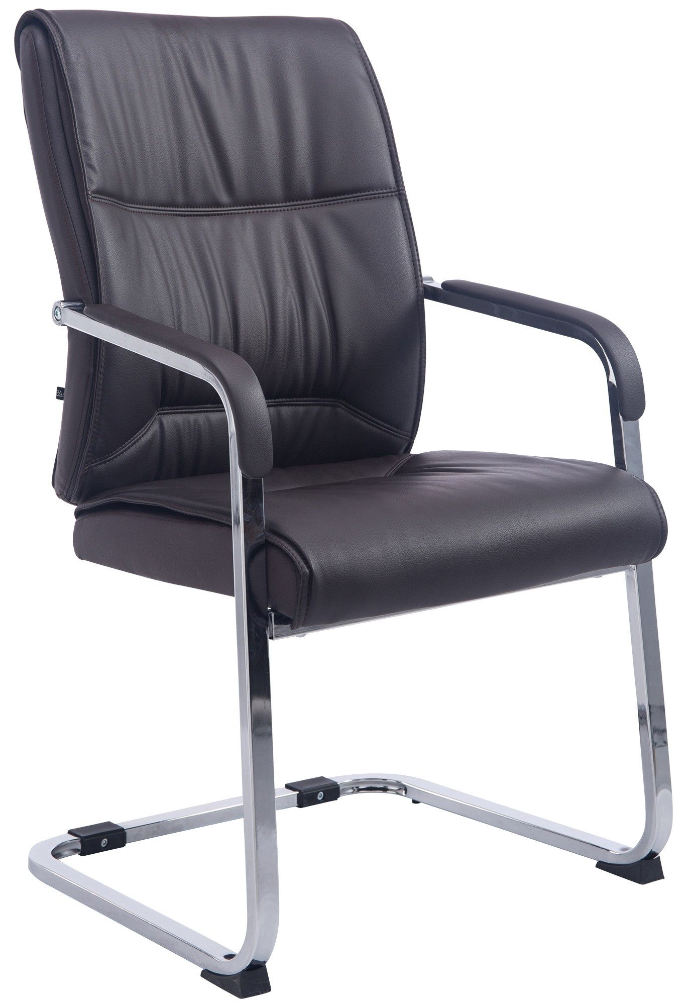 furnicato Besucherstuhl Anubis Freischwinger 102x58x65 cm Braun (1 St)