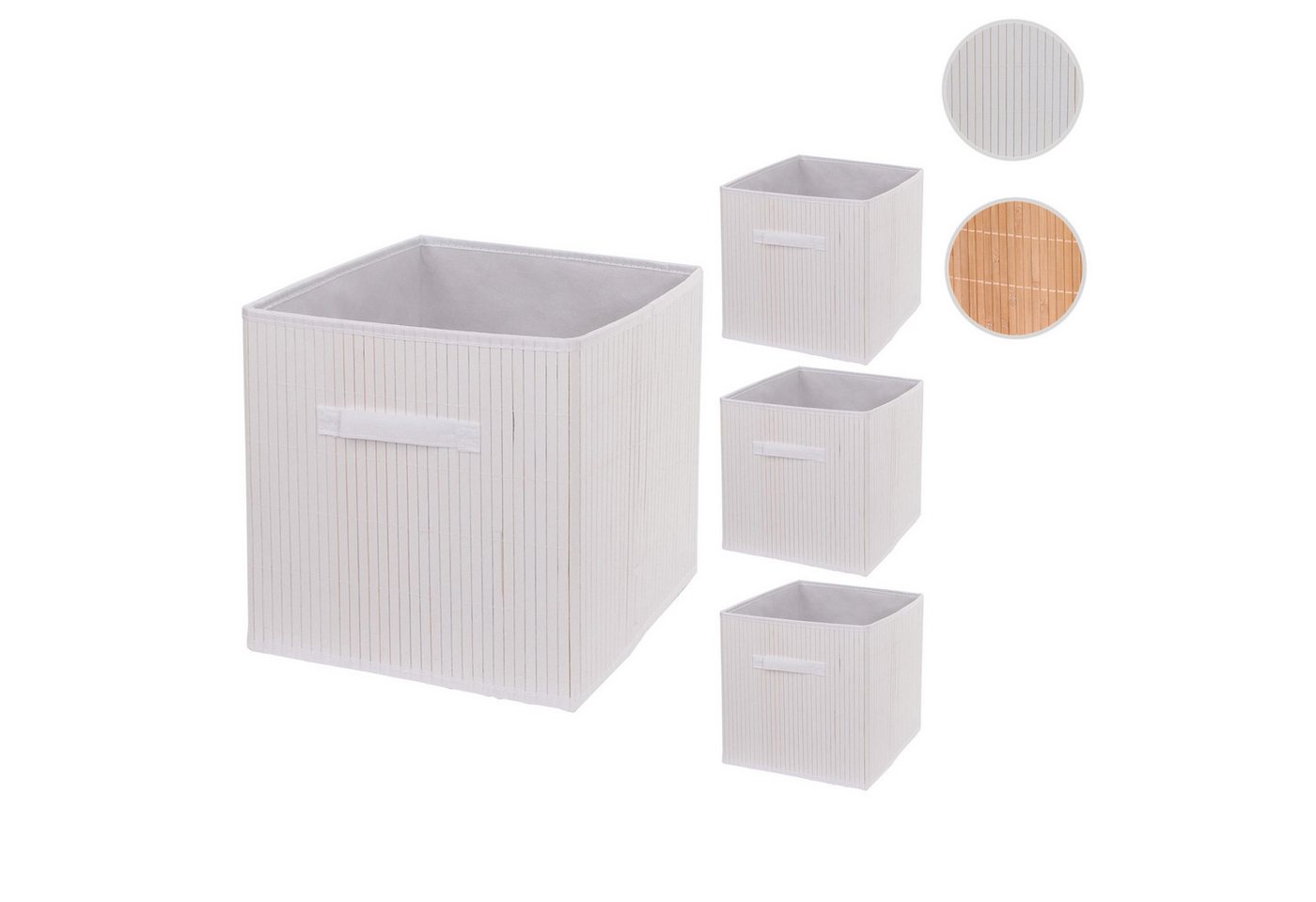 Thumbnail - MCW Aufbewahrungsbox MCW-C21-AB-4 (Set, 4er), 4er-Set, Faltbar, Mit Bodeneinsatz
