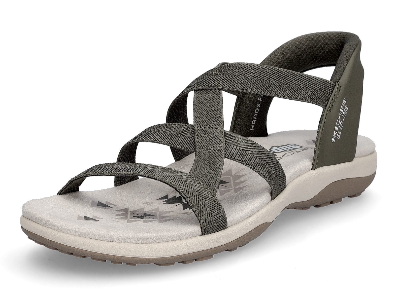 Skechers Skechers Damen Sandale Reggae Slim Stretch Flex oliv Sandale
