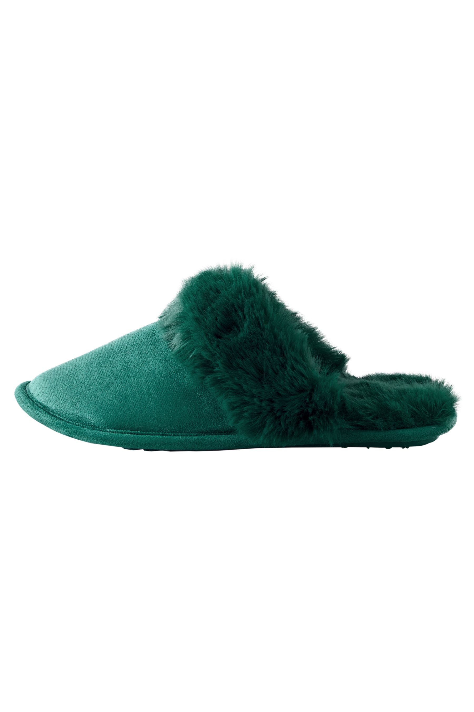 Next Домашнє взуття aus Veloursleder mit Kunstfell Hausschuh (1-tlg)