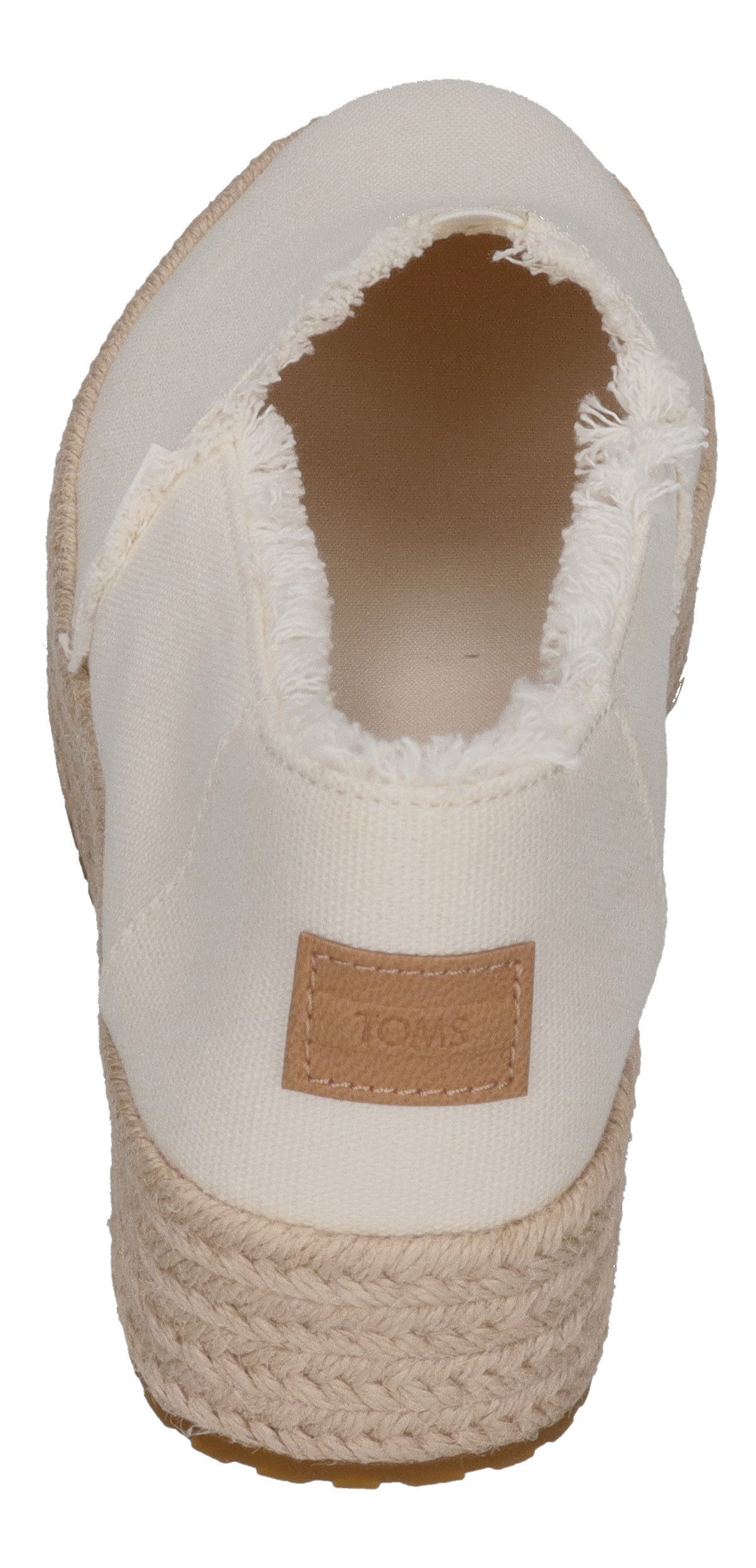 TOMS VALENCIA Espadrille White Canvas Fray – Bild 5 von 5