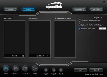 Speedlink TAUROX Gaming-Maus (RGB-Beleuchtung, 7.200 dpi, Internener Specher)