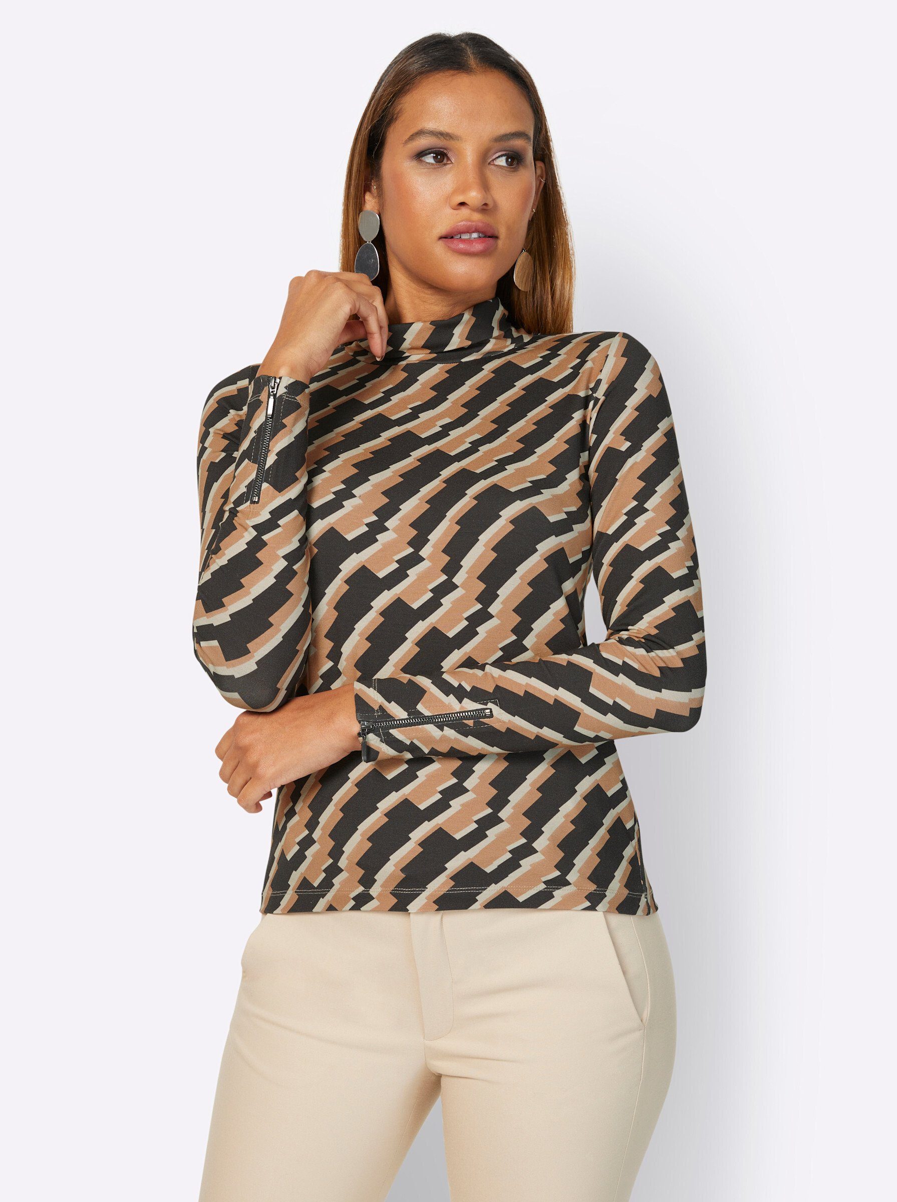 creation L T-Shirt Rollkragenshirt . günstig online kaufen